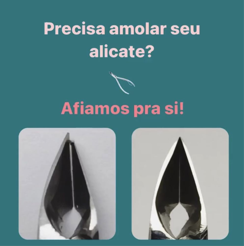 Amola Alicate de Cutícula? Melhor: afiamos!!