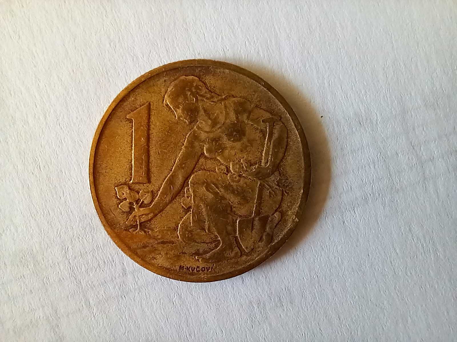 Moneta Czechosłowacja - 1 korona 1962 /10/