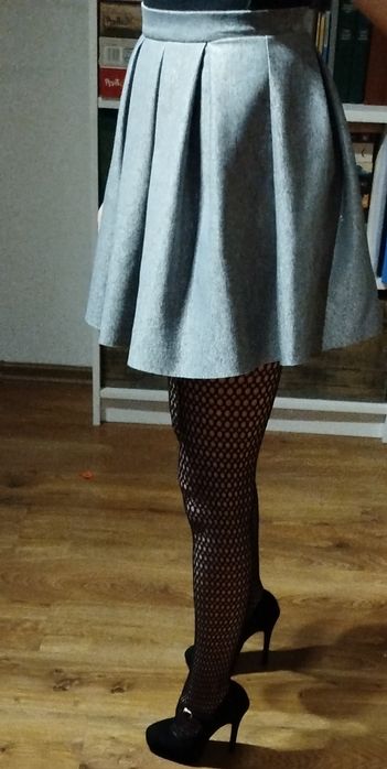 Szara spódniczka mini Sinsay, rozmiar XXS XS 32 34