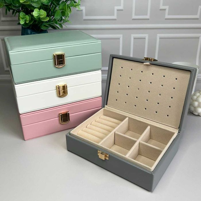 Шкатулка для прикрас 16,5х6х11,5 см Дорожній органайзер для біжутерії