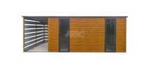 Schowek Domek Ogrodowy 4x2m + wiata 1,5m  drewnopodobny  GP614