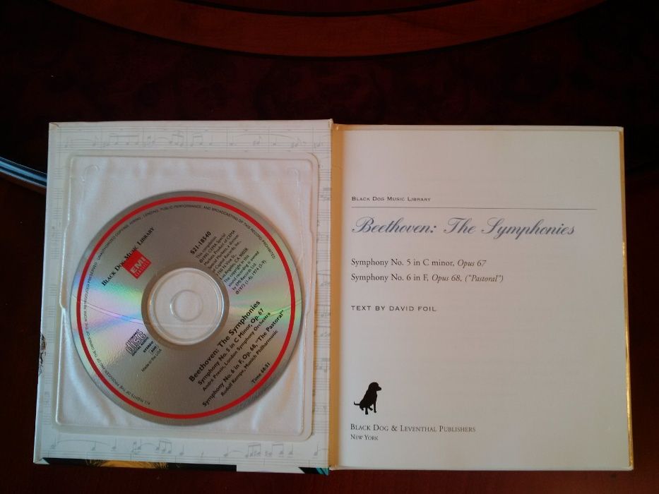 Книга та диск Бетховен "Beethoven: The Symphonies" плюс CD