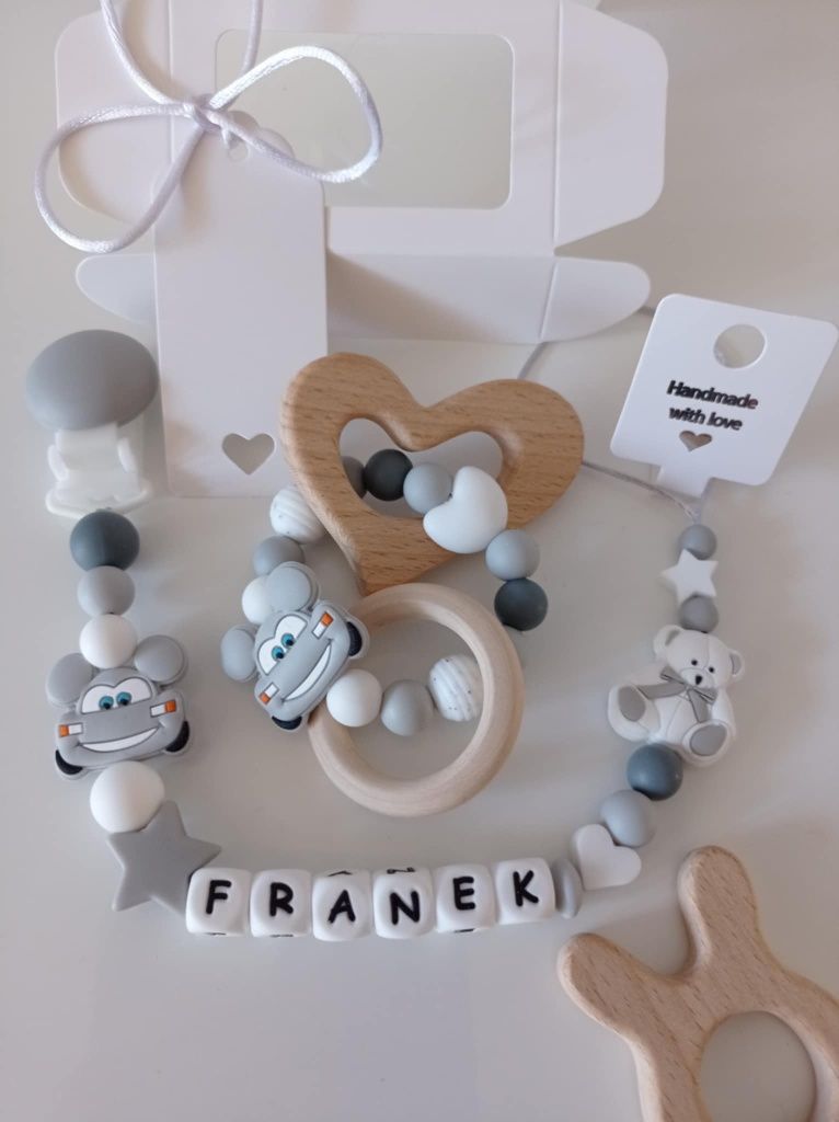 Zawieszka do smoczka prezent dla niemowlaka babyshower narodziny