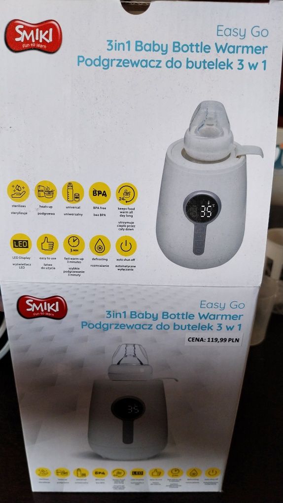 Smiki podgrzewacz do butelek 3w1