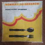 Komplet do deserów, vintage.