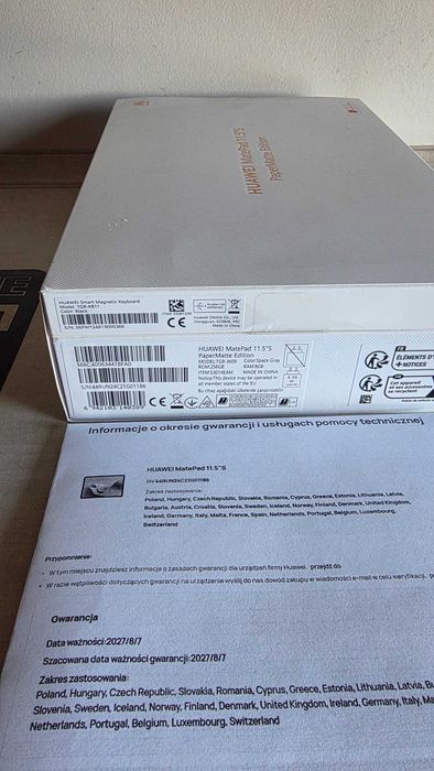 HUAWEI MatePad 11.5"S PaperMatte 8/256 gwar.prod.07/08/2027+klawiatura