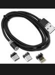 Kabel magnetyczny 3w1 USB - USB C ,Microusb,IPhone 1metr