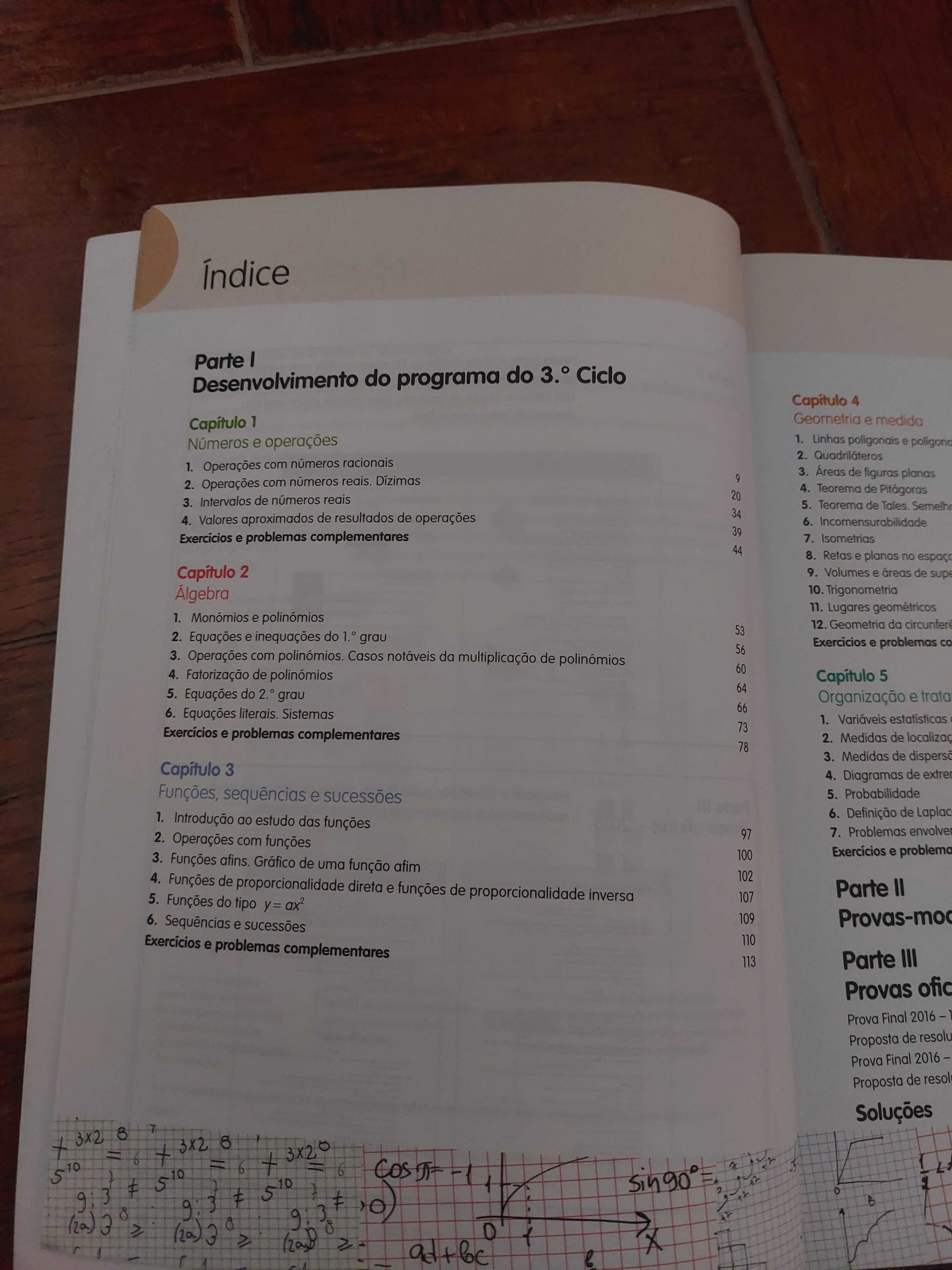 Livros Preparação para a prova final 9° ano