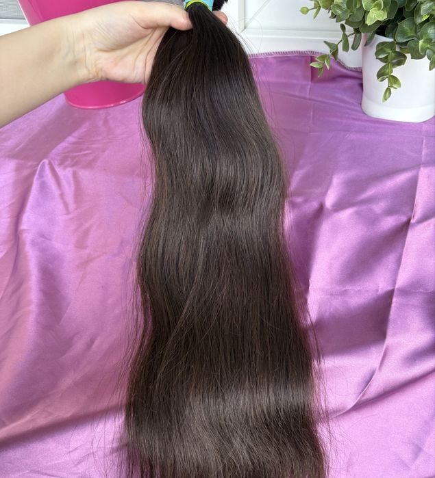 1) wlosy dziewicze 55 cm 120 gr