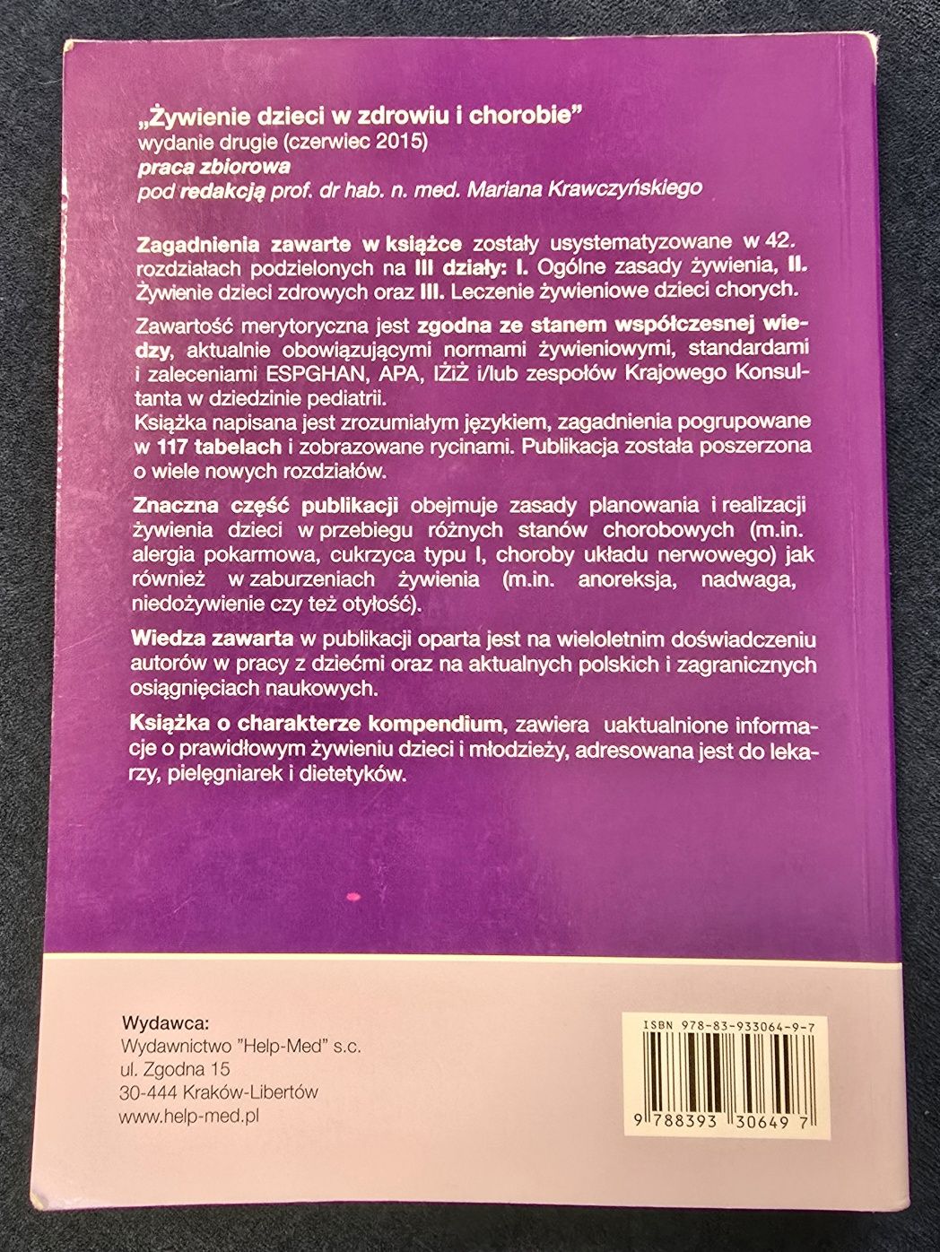 Żywienie dzieci w zdrowiu i chorobie. M. Krawczyński 2.ks.PROMOCJA.