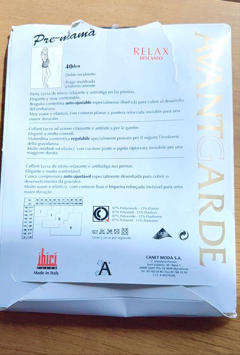 Collants de descanso pré mama em preto