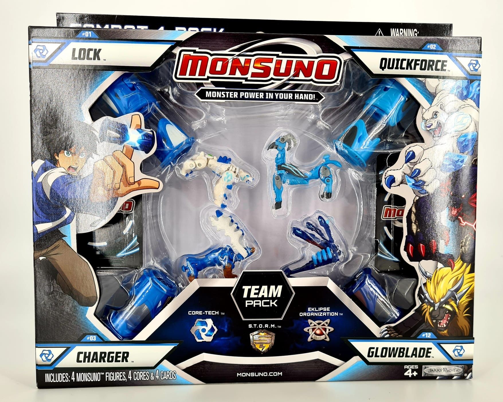 Nowy super zestaw Monsuno figurki niebieskie - zabawki