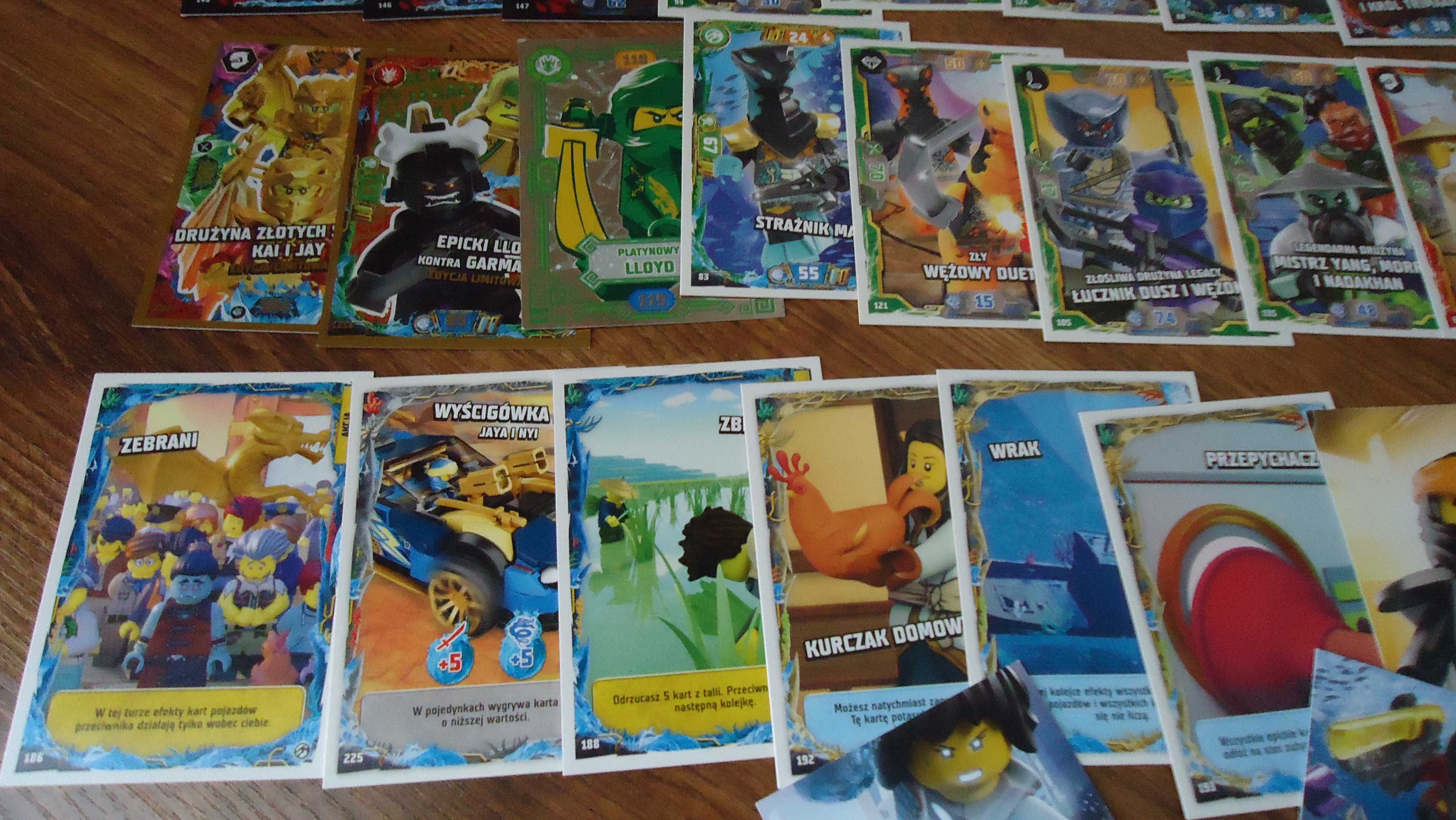 NOWY zest/45zl LEGO NINJAGO Trading Card Game NINJAGO 42 karty+PUSZKA