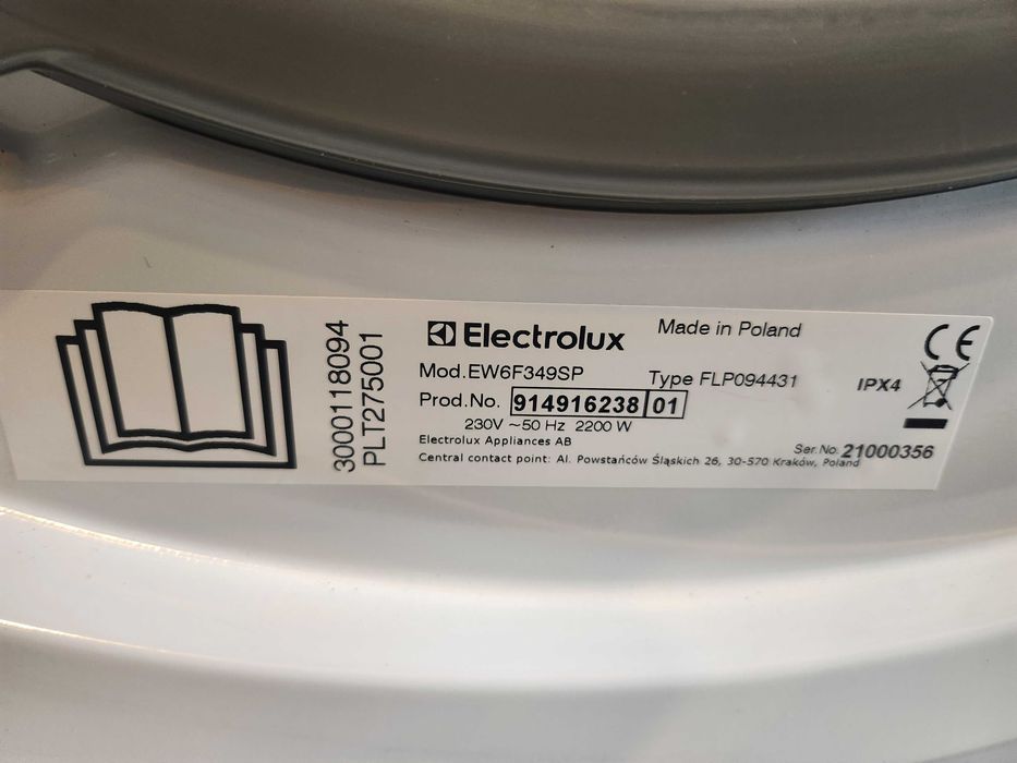 JANKI OUTLET Pralka Electrolux EW6F349SP