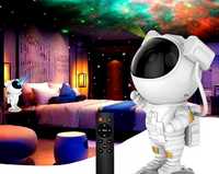 Lampka nocna Projektor RGB Głośnik bluetooth Usypiacz Astronauta