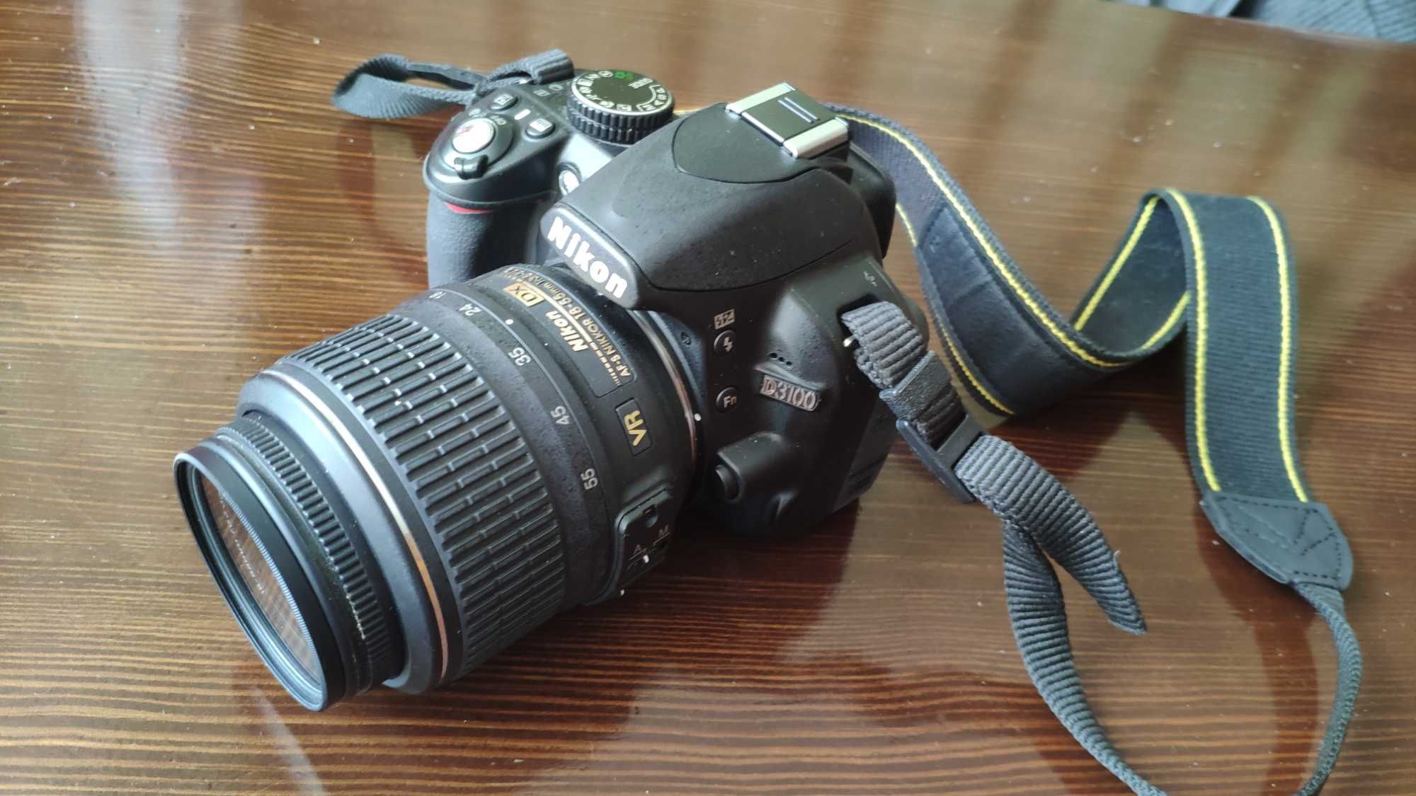 Продам фотоаппарат Nikon D3100 с мощным объективом