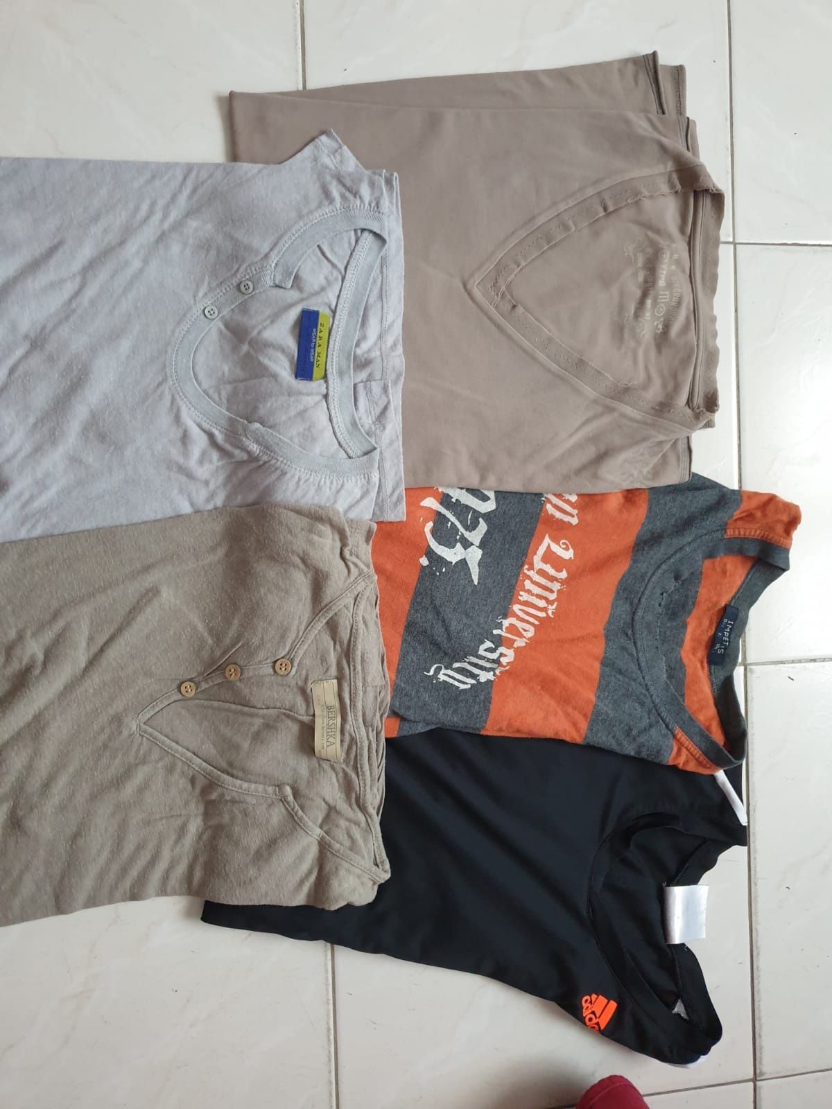 Lote t-shirts t-shirt Zara Nike Pull and bear, salsa, adidas,Billabong