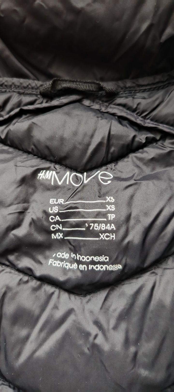 Kurtka damska przejściowa H&M Move XS pikowana watowana