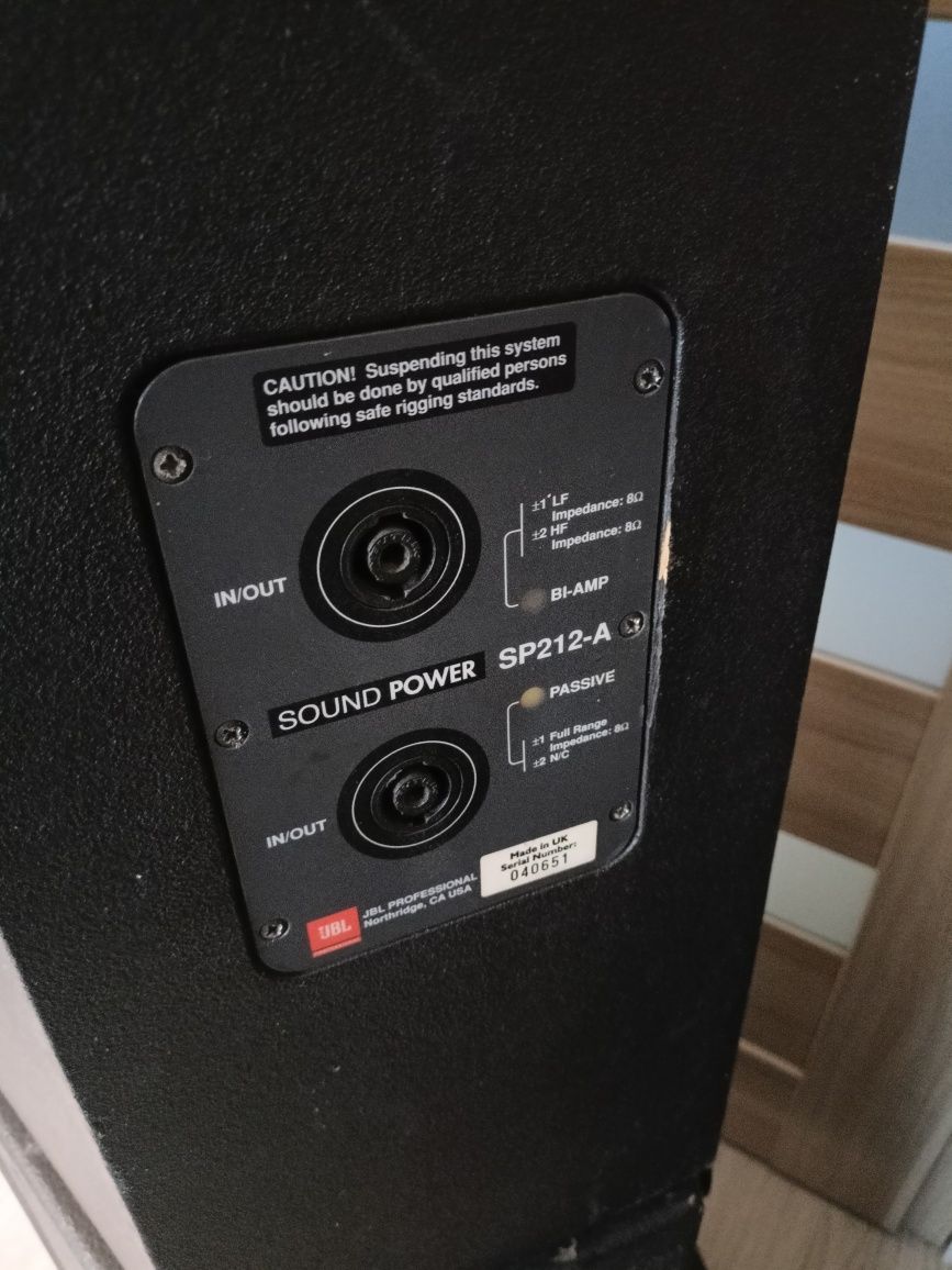 JBL sound power SP 212a. Cena za parę