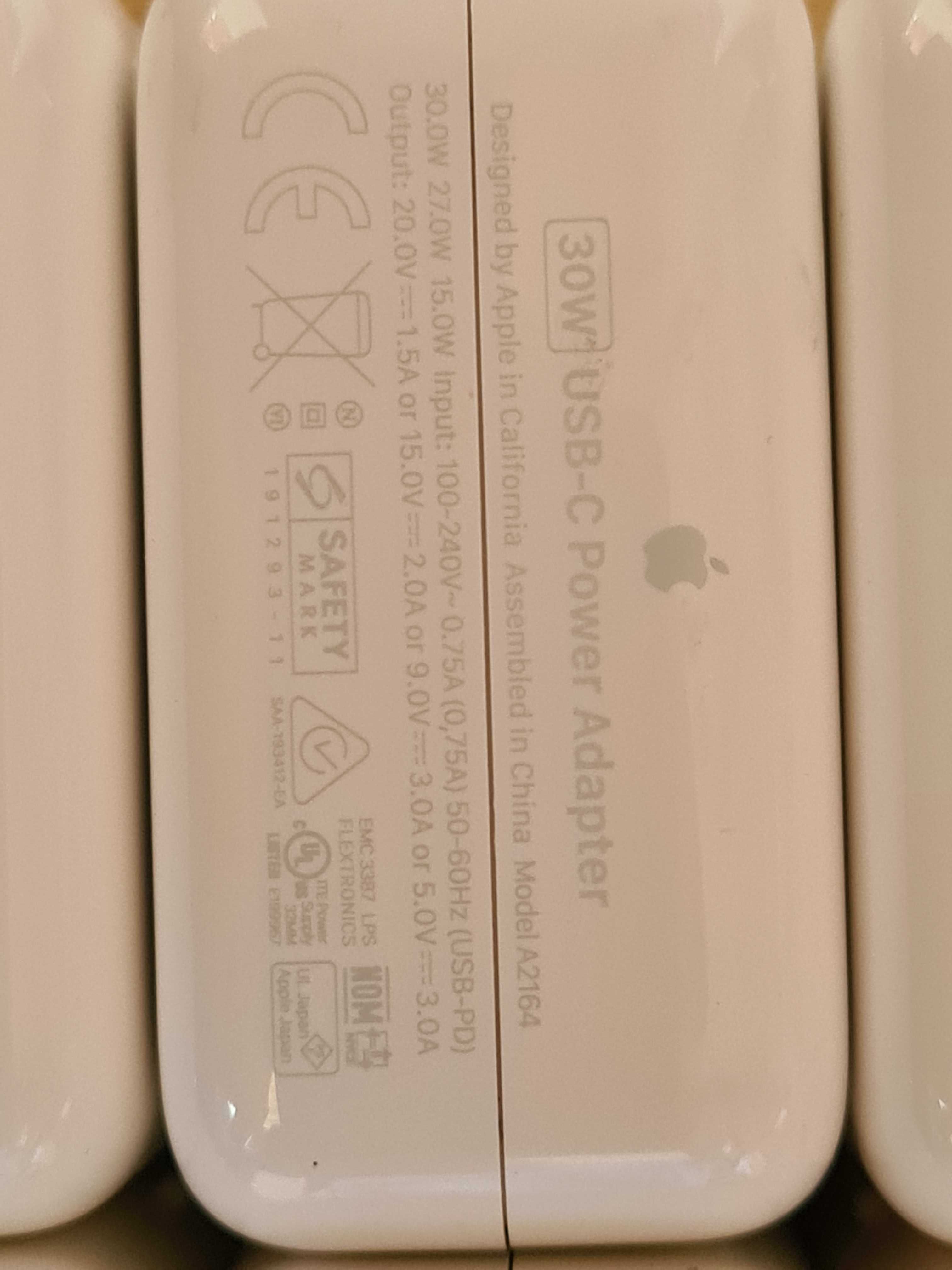 Блок живлення Apple 30W USB-C A2164 A1882 Air M1 гарантія 3 міс