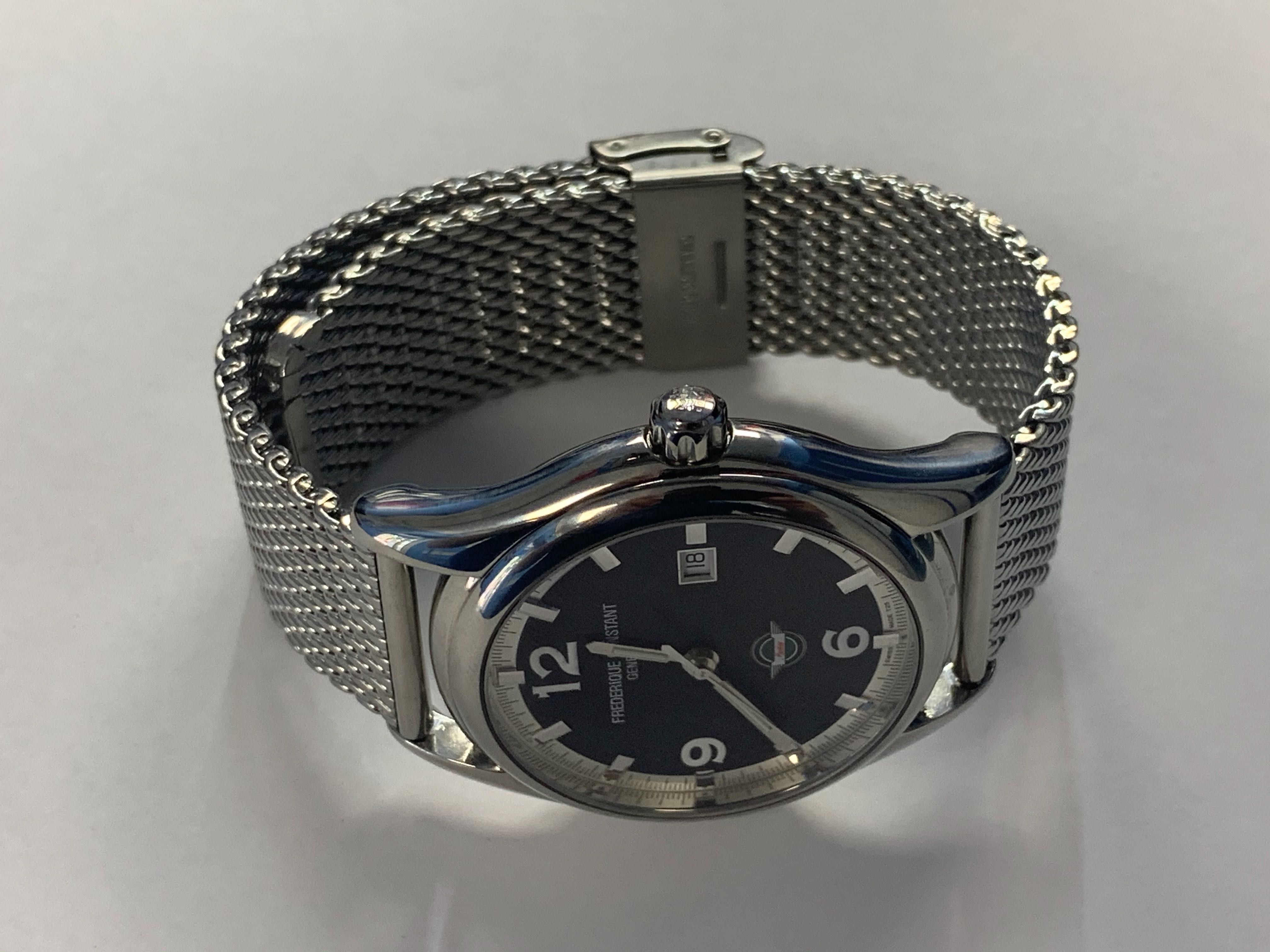 Mesh ремешок черный браслет для часов на Casio, Vostok Миланская петля