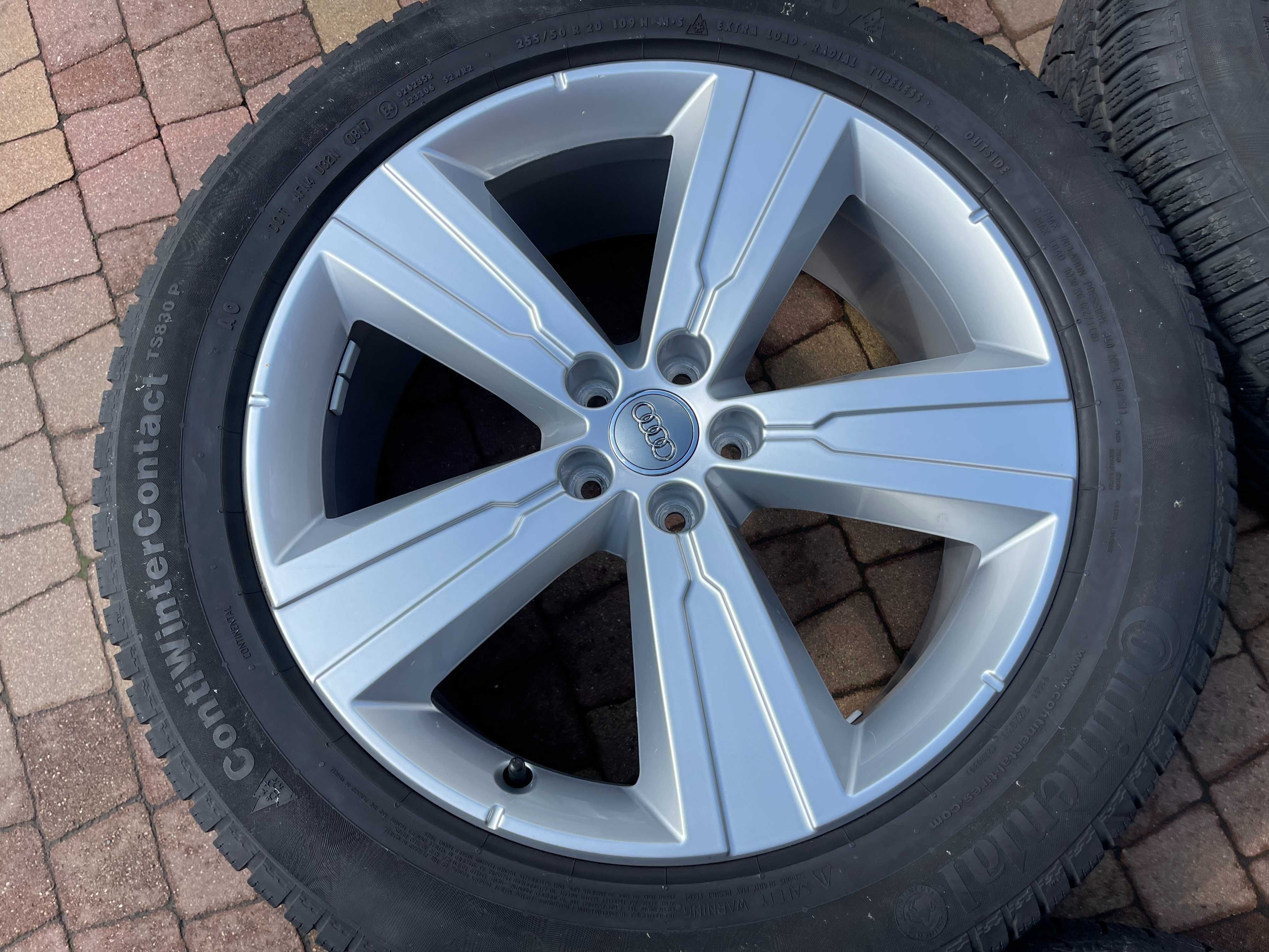 3809. Koła zimowe Audi Q7 4M 5x112 ET28 oryginalne 255/50/20