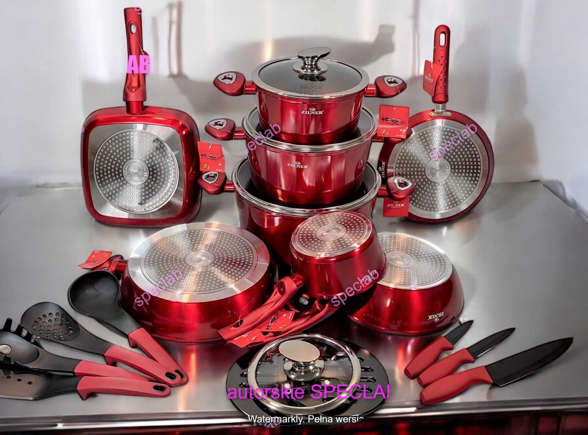 Zestaw garnków Zilner ZL-8541. Gaz, indukcja, ceramika, halogen