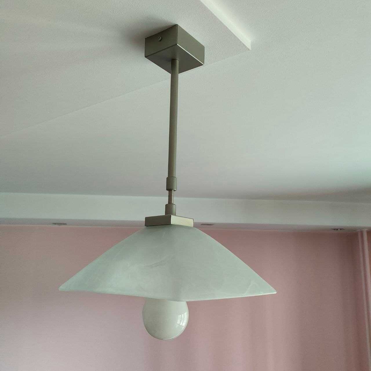 Lampa wisząca z mlecznym kloszem - szt.2