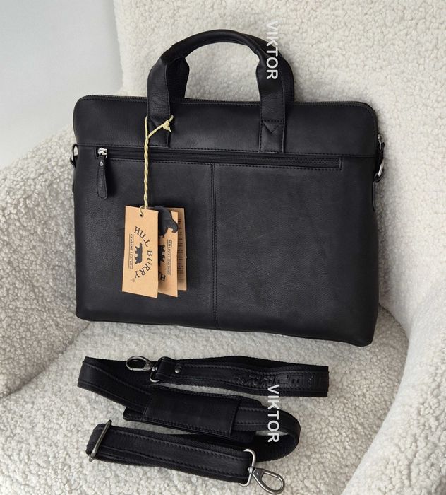 Кожаная сумка для ноутбука Hill Burry 3122. Германия. Шкіряна сумка