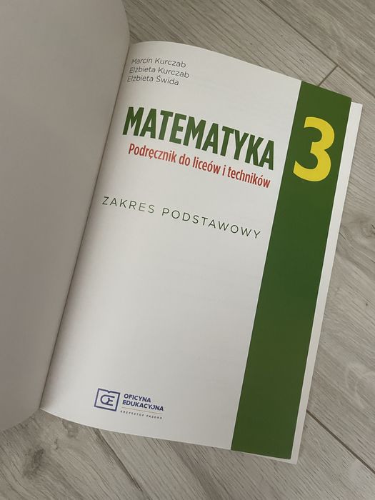 Podręcznik matematyka 3 Oficyna Edukacyjna