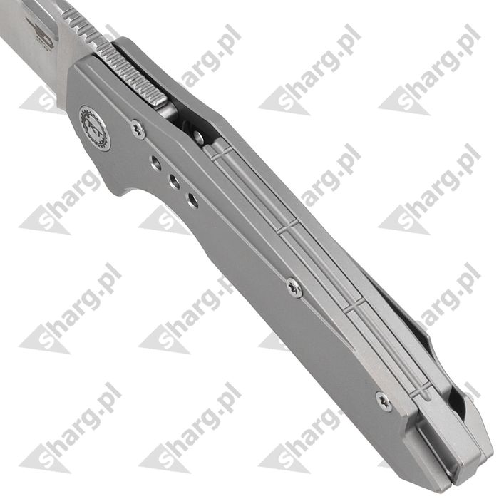 Nóż składany Bestech Nyxie Grey Titanium, Stonewashed/Satin CPM S35VN