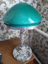 Лампа настольная советская зеленый абажур