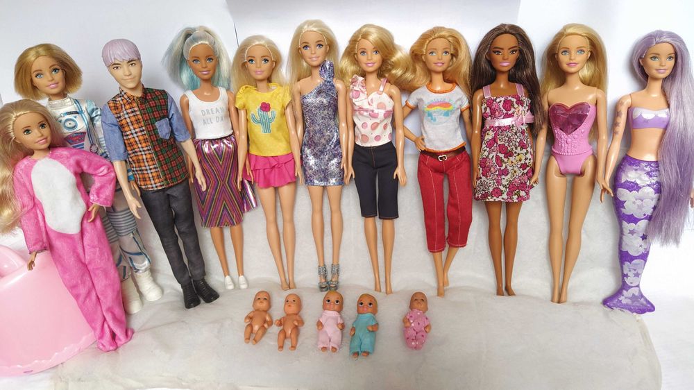 Оригиналы. Барби, Кен, фирма Маттэл. Дети Барби. Машина для Барби.