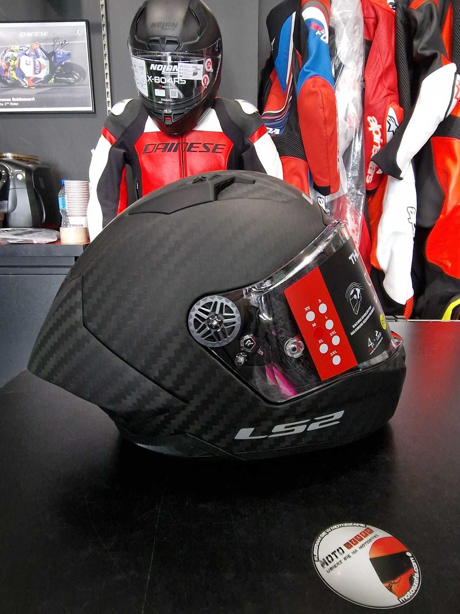 Kask motocyklowy LS2 FF805 THUNDER C GP FIM MATT CARBON 'M