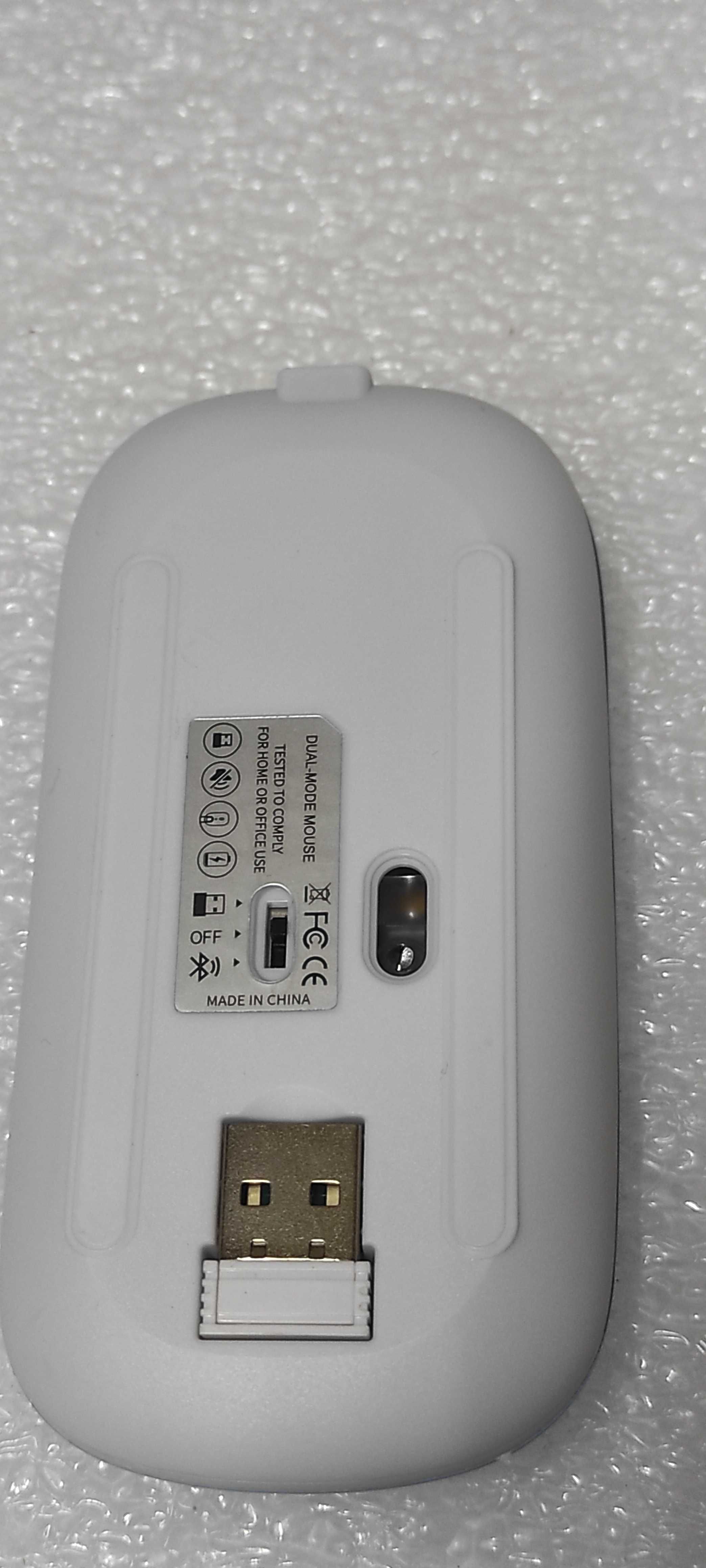 Rato Bluetooth 5.0 + 2,4G USB Recarregável , Bluetooth wireless Mouse