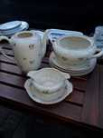 Zastawa PRL porcelana, talerze,  KMP,