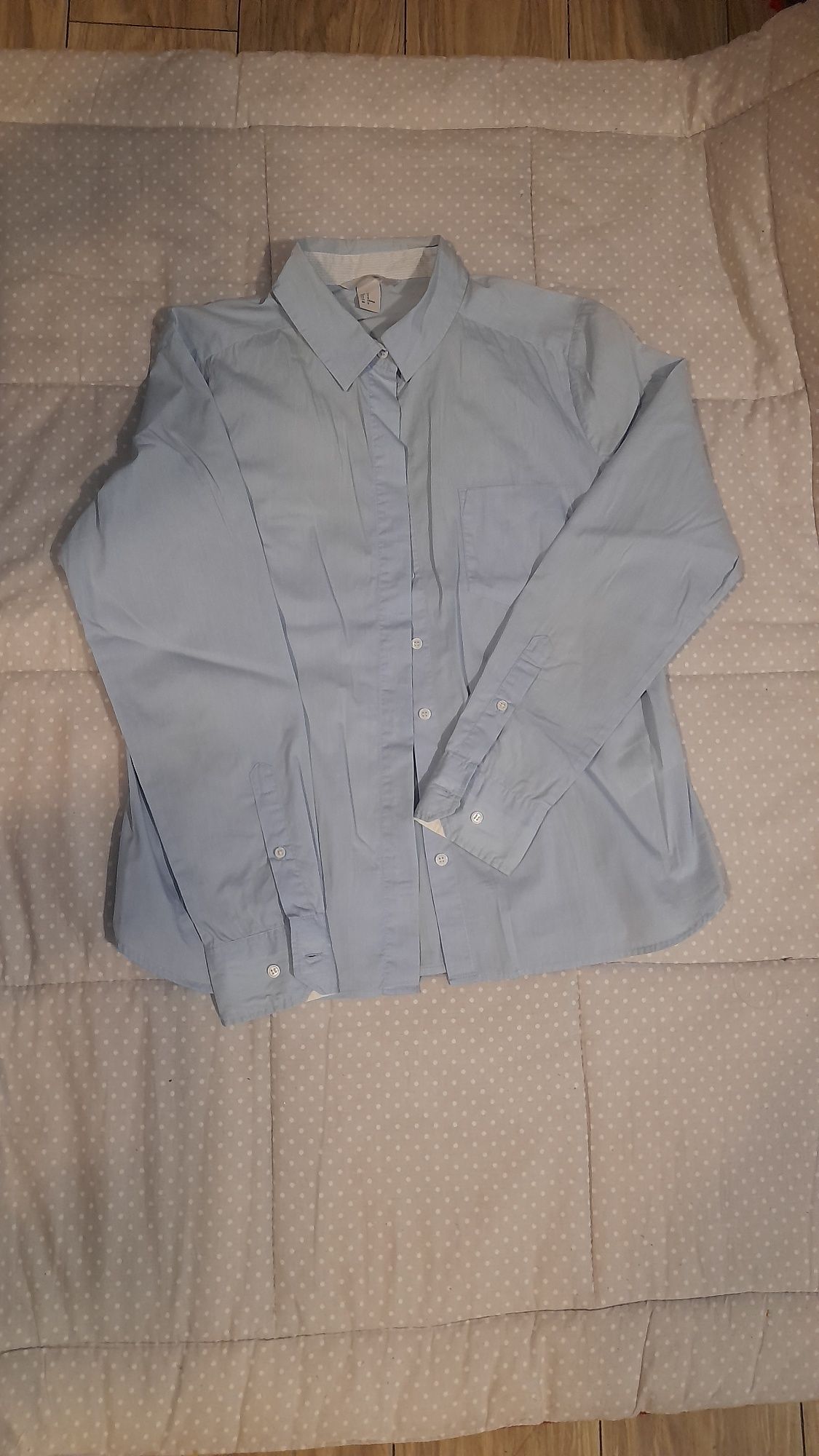 Błękitna koszula H&M r. 42 stan bdb