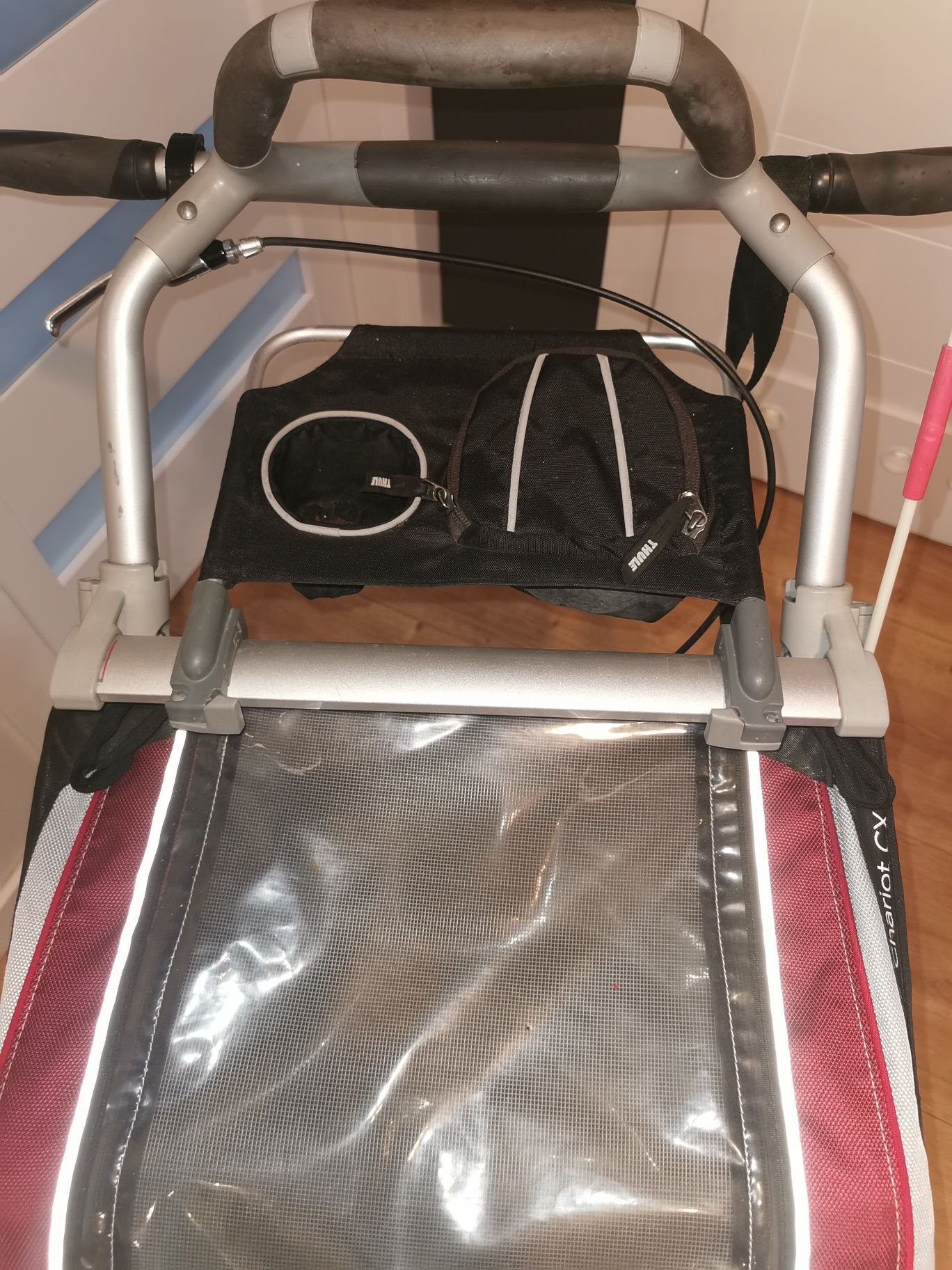 Thule chariot cx1 przyczepka rowerowa/biegowa/wózek bogaty zestaw