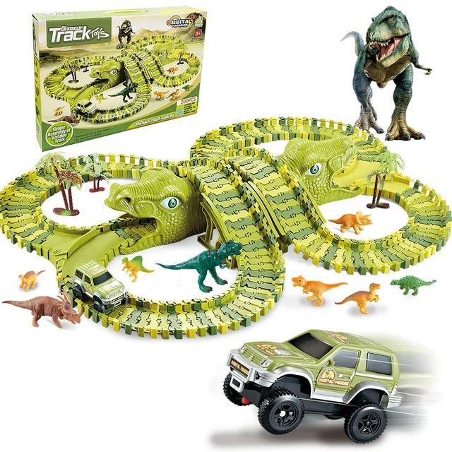 Tor wyścigowy DINOPARK XXL zestaw zabawki playmobil pet shop autko