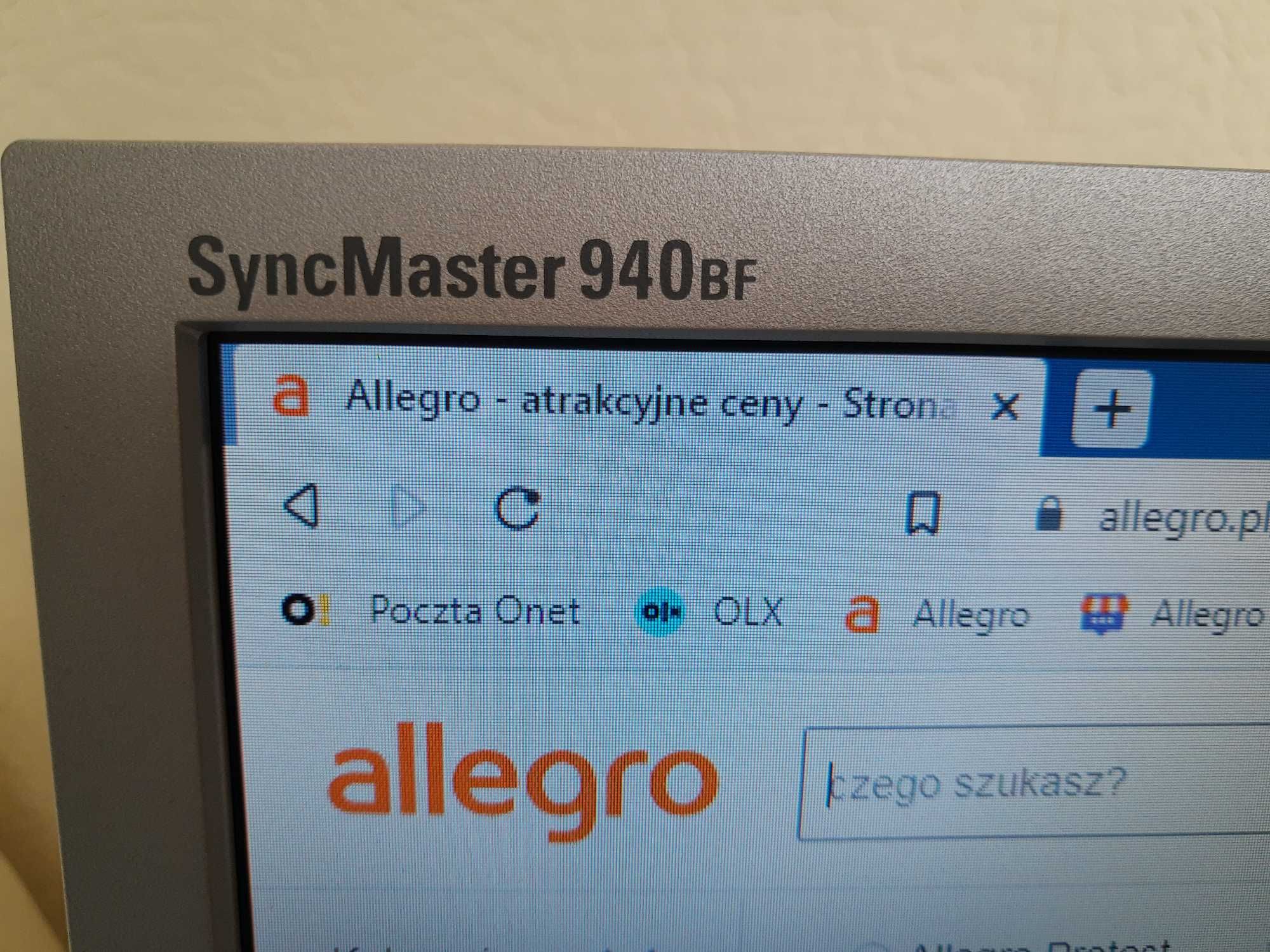 Monitor Samsung SyncMaster 940BF i Fujitsu Siemens 19 cali