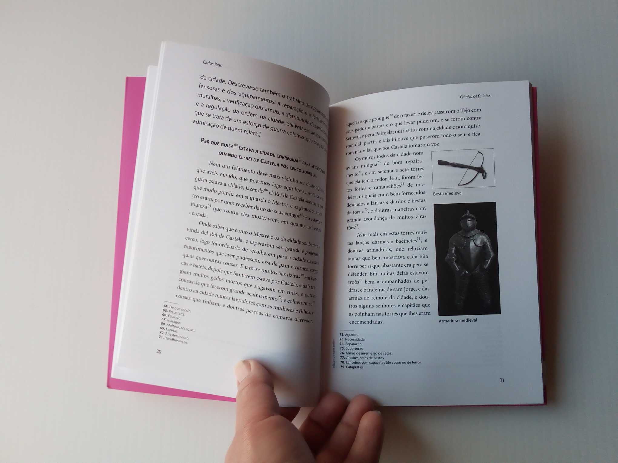 Livros de apoio escolar, "Crónica de D. João I" e "Filosofia", 10º ano
