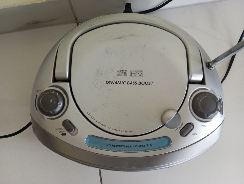 Radio magnetofon Philips boombox jamnik CD odtwarzacz budowlane