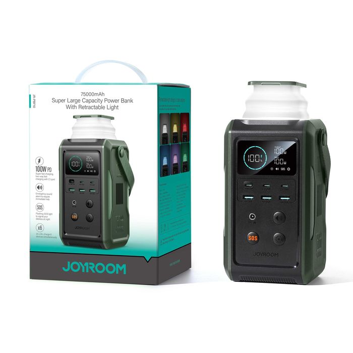 Повербанк Powerbank LiFePO4 JOYROOM PD100W 75000mAh 205Wh