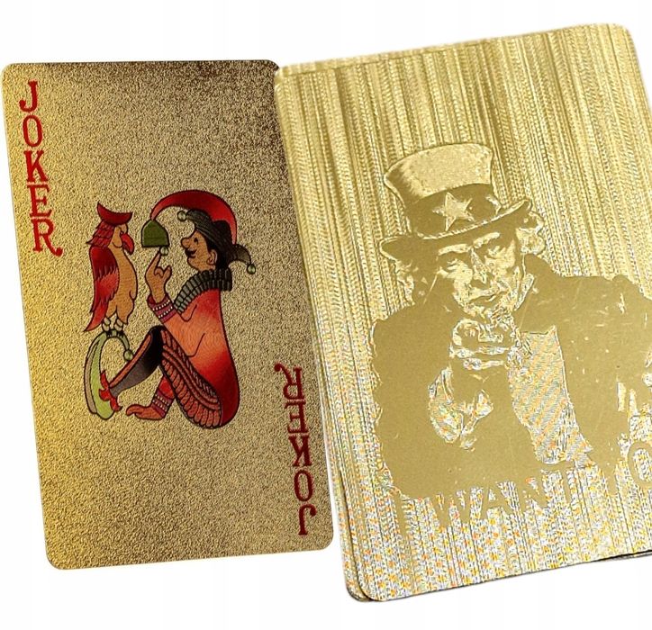 Karty do gry złota talia