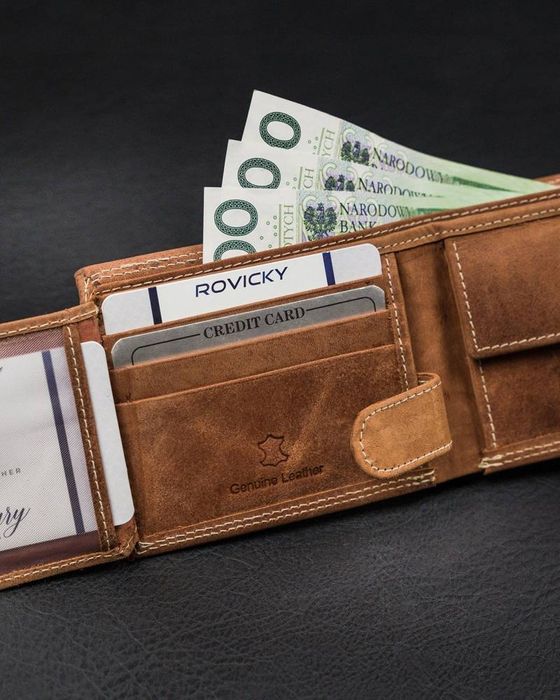 skórzany portfel męski na zatrzask - always wild