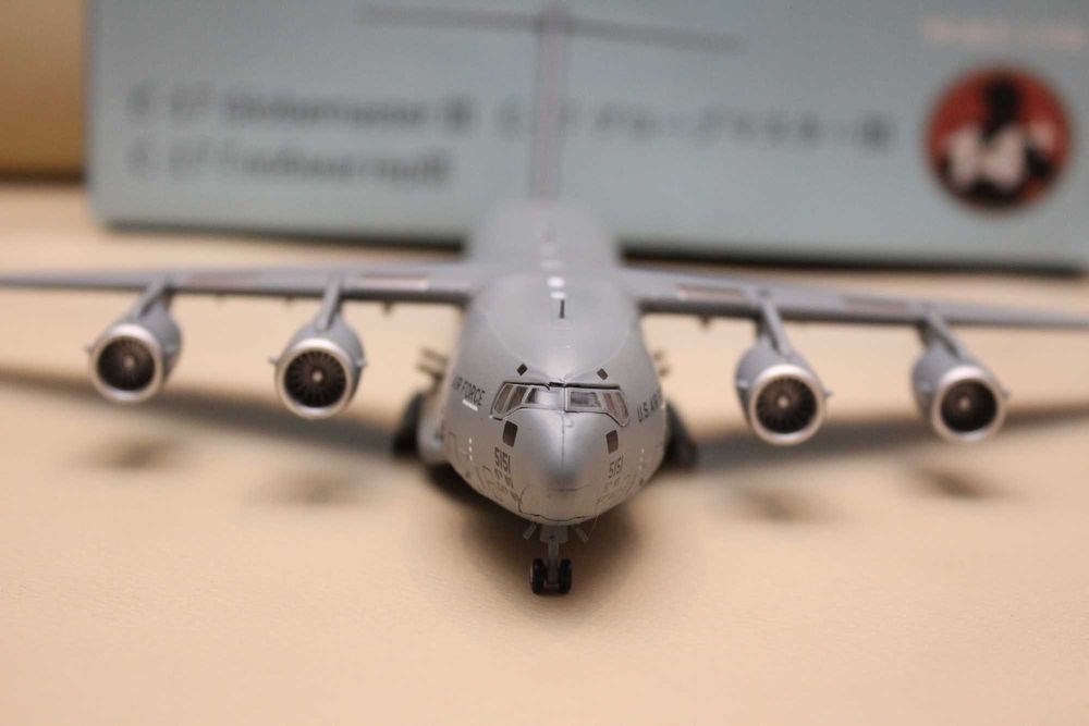 Model samolotu jak wojskowy Boeing C-17 Globemaster US Air Force