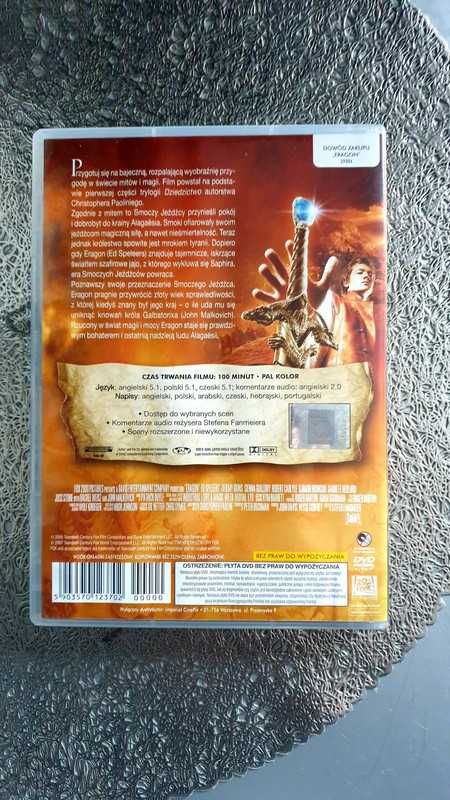 Film DVD Eragon fantasy magia - płyta