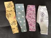 Zestaw 4-pack NOWE legginsy spodnie niemowlęce Sinsay & Disney Pepco