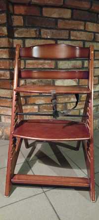 Krzesełko drewniane do karmienia typu Stokke