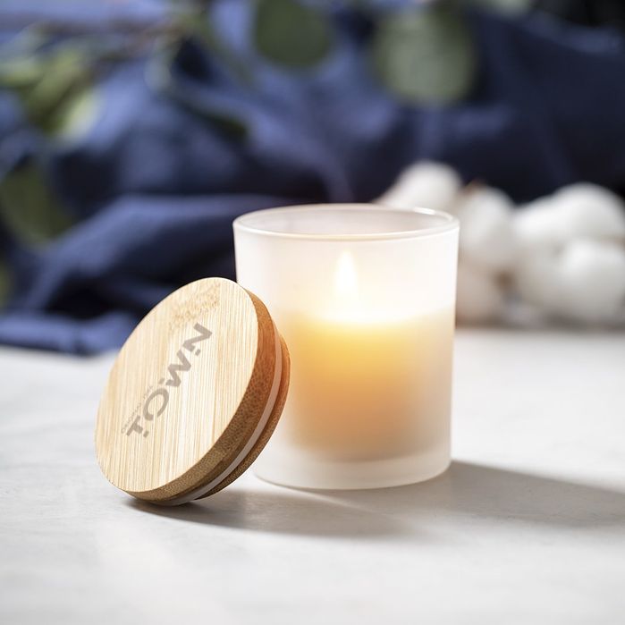 Velas Aromáticas com Tampa de Bambu –
